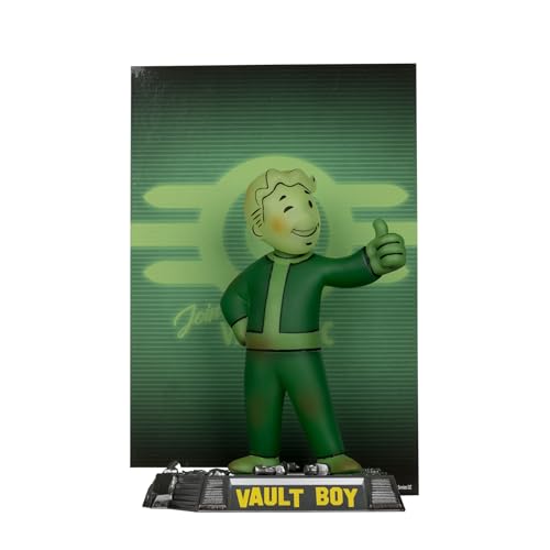 Mcfarlane Fallout Vault Boy Glow In The Dark Edition Gold Label 12,7 Cm Posed Figure Giocattoli