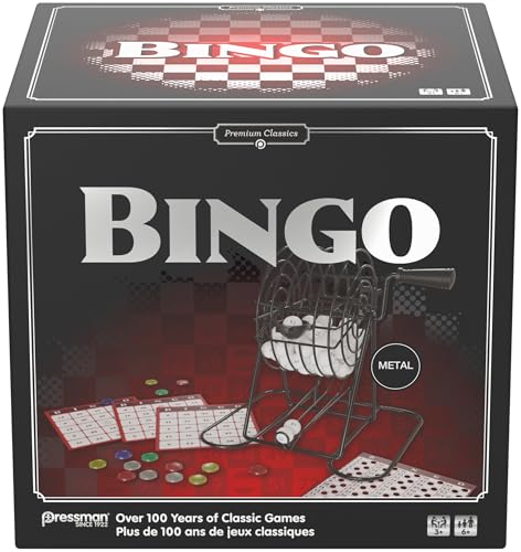 Goliath - Bingo - Gioco Da Tavolo Per Adulti E Bambini Dai 6 Anni In Su - Con Abaco In Metallo E Palline Numerate - Carte E Fiches Incluse - Gioco D'A