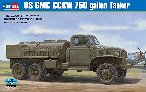Hobbyboss 1:35 - Us Gmc Cckw 750 Gallon Tanker Version