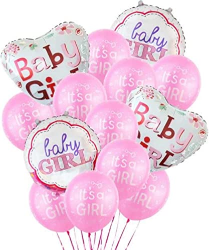 Diwuli Palloncini It'S A Girl - Set Festa Bambina Rosa