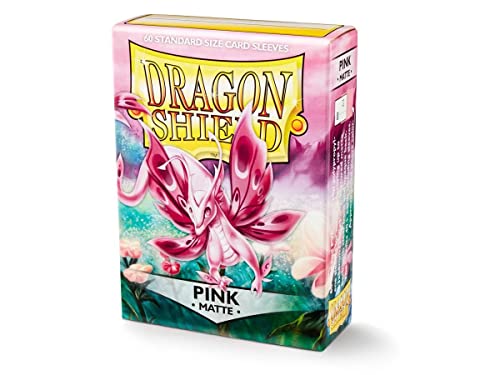 Arcane Tinmen Aps At-11212 Sleeves: Dragon Shield Matte Pink (60) Nein Card Game, Standard Size