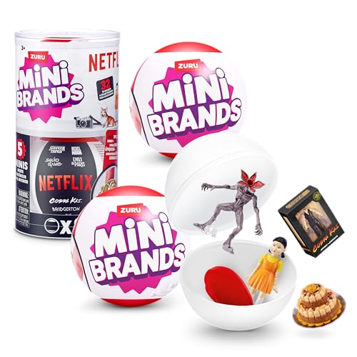 Mini Brands Capsula Netflix Di Zuru, Giocattolo A Sorpresa Con Minis Da Collezione, Confezione Con Oggetto Misterioso, Minis Iconici Dei Programmi, (2