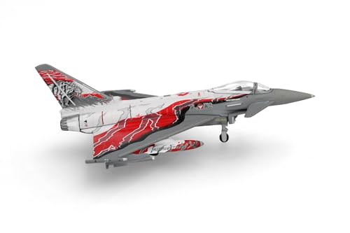 Herpa Modellino Aereo Austrian Air Force Eurofighter Typhoon – Squadriglia Di Sorveglianza, Zeltweg Austrian Tigers, Miniatura Scala 1:200, Pezzo Da C