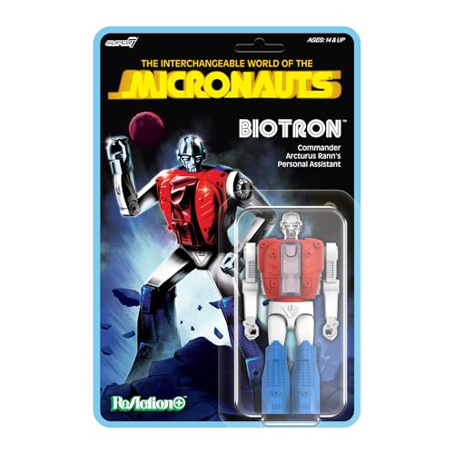 Super7 Reaction+ Micronauts Biotron - Action Figure Di Micronauts Da 9,5 Cm Con Accessori Vintage Da Collezione E Giocattoli Retrò