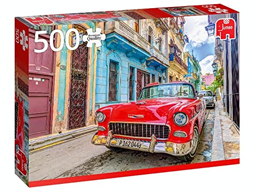 Jumbo- Premium Collection-Puzzle Da 500 Pezzi, Motivo: Havana, Cuba, Multicolore, 18803