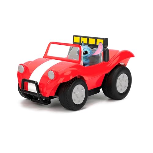 Jada - Disney Stitch Radiocomando Buggy In Scala 1:24, 19 Cm, Per Bambini Dai 4 Anni, 2 Canali, 2,4 Ghz, Funzione Turbo, 9336369314R00