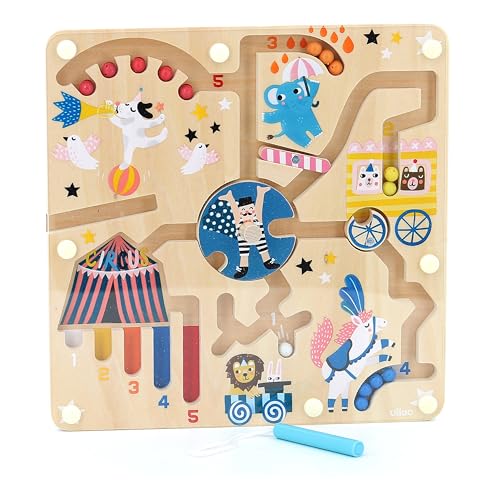 Vilac Vilac-8522 Cm Labirinto Magnetico Circus Michelle Carlslund-A Partire Da 2 Anni-8522, Multicolore, 1 Ea, 8522