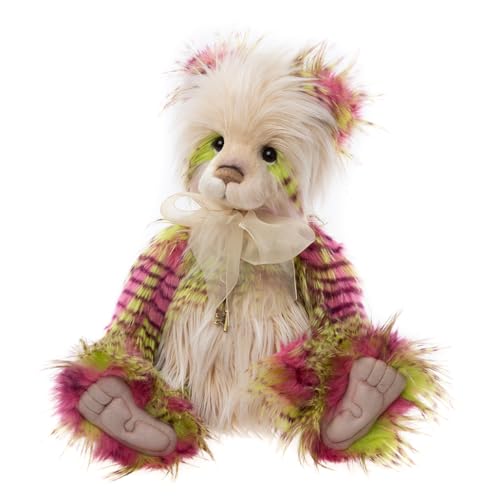 Charlie Bears Miss Johnson Collectable | Regalo Per Le Donne | Peluche Colorato Panda