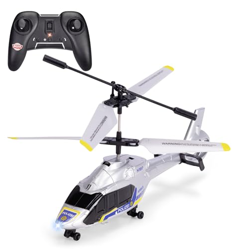 Dickie Toys - Elicottero Della Polizia Rc Airbus H160 (21 Cm) - Elicottero Radiocomandato A Partire Da 8 Anni Con Stabilizzatore Di Volo E Luce, Gioca