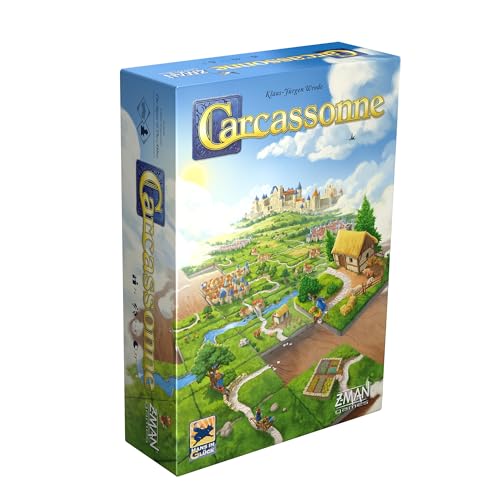 Z-Man Games , Carcassonne , Board Game , Ages 7+ , 2-5 Players , 45 Minutes Playing Time - Versione Inglese