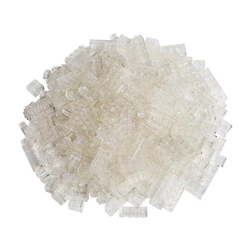 Q-Bricks Set Di Mattoncini Classici | 300 Pezzi Di Mattoni Base In 5 Forme | Colore: Transparente | Confezionato In Una Scatola Riutilizzabile | 100% 