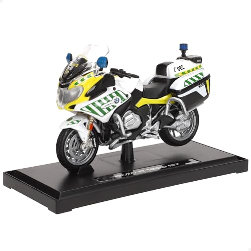 Maisto Modellino Moto Bmw R 1200. Giocattolo In Miniatura Guardia Civile, Polizia, Scala 1/16, Corpo In Metallo, Con Supporto, Moto, Modellini, Veicol