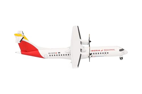 Herpa Modellino Aereo Iberia Regional Atr-72-600 (Nuovi Colori), Miniatura Scala 1:500, Pezzo Da Collezione, Modello Senza Supporto, Metallo