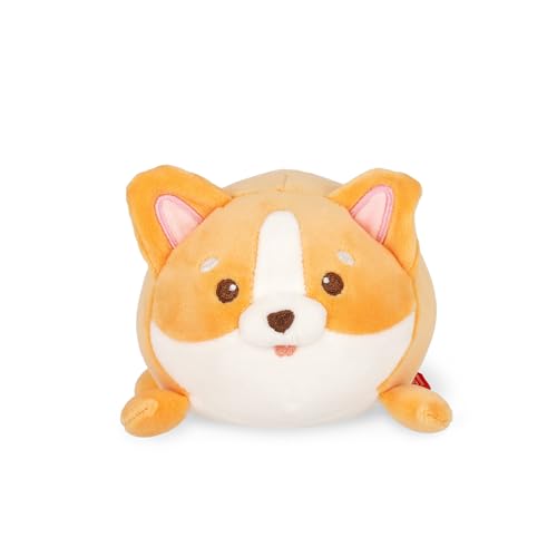 Legami - Peluche Plush Super Soft!, Tema Corgi, Formato Mini, Con Carta D'Identità Personalizzabile, Sta In Piedi Da Solo, 14X15X12 Cm