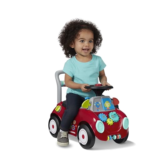 Radio Flyer Busy Buggy, Cavalcabile Per Passare Da Seduti A In Piedi, Cavalcabile Rosso Per Bambini Da 1 A 3 Anni