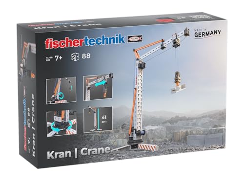 Fischertechnik Crane 576103 – Kit Di Costruzione, Gru Giocattolo Da Montare, Per Bambini A Partire Dai 7 Anni, Arancione