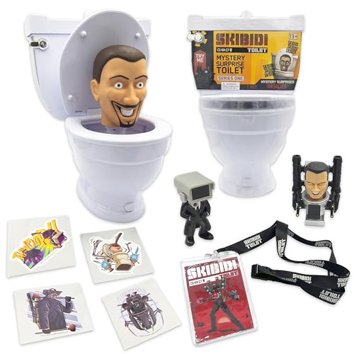 Skibidi Toilet Mystery Toilet Mystery Toilette Con Giocattoli A Sorpresa Da Scoprire All'Interno, Prodotto Con Licenza Ufficiale