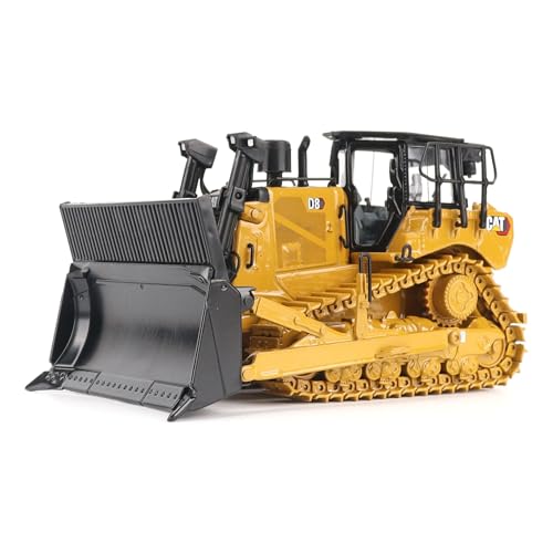 Diecast Masters Apripista Caterpillar D8 In Scala 1:50 (Configurazione Del Gestore Di Rifiuti) | Modello 85758 Di Camion Per Gatti E Attrezzature Per