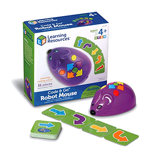 Learning Resources Topo Robot Stem, Robot Programmabile, Coding Bambini, Coding Scuola Primaria, 4 Anni