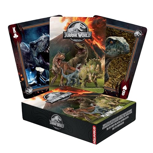 Aquarius Jurassic World - Carte Da Gioco Con Licenza Ufficiale Jurassic World, Merchandising E Oggetti Da Collezione