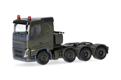 Herpa Modellino Camion Volvo Fh 2020 Cabina Ribassata Trattore Stradale Per Trasporti Pesanti, 4 Assi, Miniatura Scala 1:87, Pezzo Da Collezione, Made