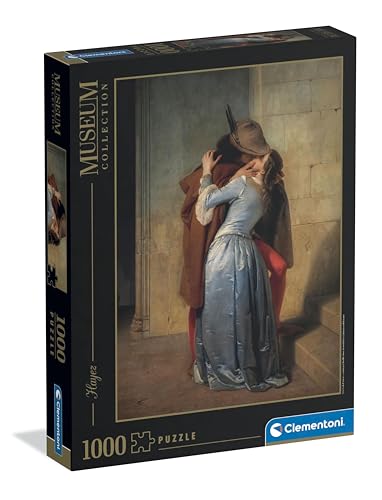 Clementoni - Puzzle 1000 Pezzi Arte Per Adulti E Ragazzi, Museum Collection, Tema Bacio Di Hayez, Idea Regalo Uomo E Donna, Made In Italy, 70X50 Cm, 3