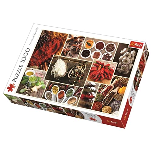Trefl 1000 Elementi, Colorate, Spezie, Sapori Del Mondo, Te, Intrattenimento Creativo, Regalo, Divertimento, Classici Puzzle, Colore Collage, 10470