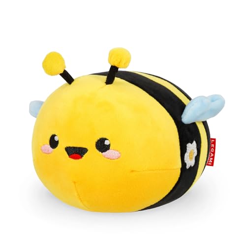 Legami - Peluche Plush Super Soft!, Tema Bee, Formato Mini, Con Carta D'Identità Personalizzabile, Sta In Piedi Da Solo, 14X15X12 Cm
