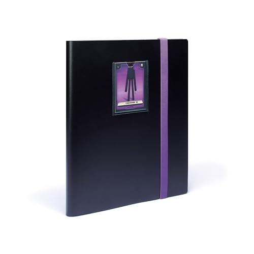 Leuchtturm 369507 Tcg Album Slim - Con 20 Buste Per 360 Carte Collezionabili Come Yu-Gi-Oh, Magic, One Piece - Copertina Morbida Nero-Viola
