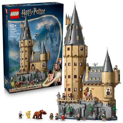 Lego Harry Potter Castello Di Hogwarts: Torre Della Grande Scalinata Principale - Giocattolo Con Stanze Modulari (Chiavi Alate E Scacchi Dei Maghi) Co