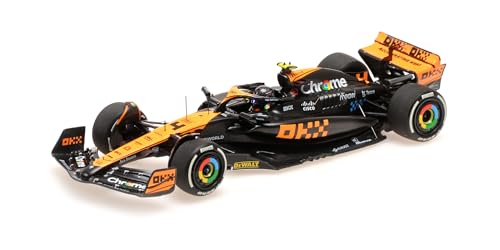 Minichamps 537235904 Mclar Mcl60 Lando Norris 2Nd Place Singapore Gp 2023 - Scala 1/43 - Auto In Miniatura Da Collezione
