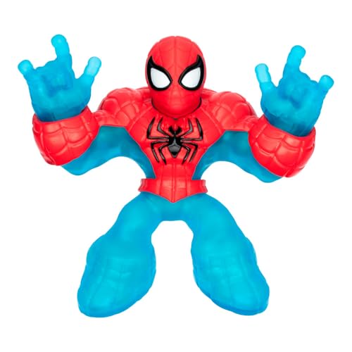 Heroes Of Goo Jit Zu Bandai Action Figure Universo Marvel Spiderman Il Tuo Eroe Preferito Si Illumina Al Buio, Struzza E Allunga, Multicolore, Co42713