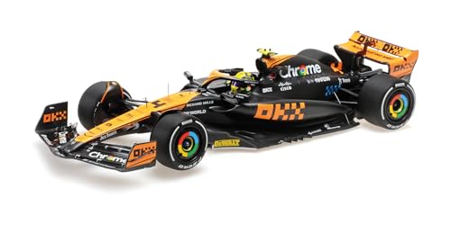 Minichamps 537233504 Mclar Mcl60 Lando Norris 2Nd Place Japanese Gp 2023 - Scala 1/18 - Auto In Miniatura Da Collezione