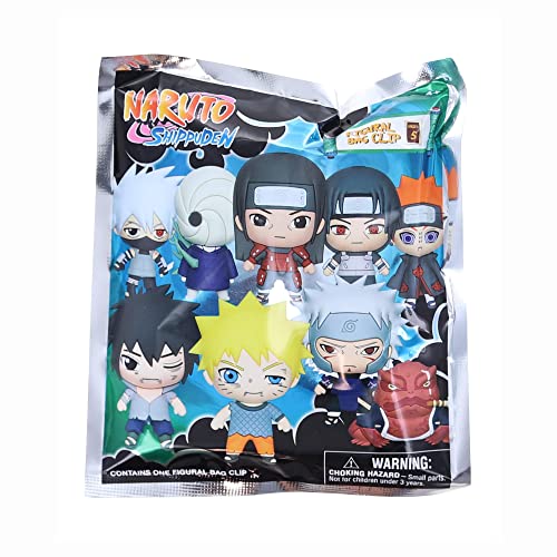 Monogram International Viz Media Naruto Shippuden Serie 5 – Borsa 3D In Schiuma Con Clip In Sacchetto Cieco, Confezione Misteriosa Multicolore
