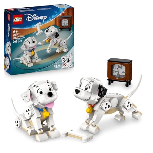 Lego ǀ Disney Pongo E Peggy - La Carica Dei Cento E Uno - Animali Giocattolo Per Il Gioco E L'Esposizione - Figure Con Teste, Gambe E Code Mobili - Co