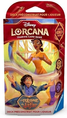 Ravensburger Disney Lorcana Tcg: Deck Precostruito 1 Giocatore Il Regno Di Jafar - Tiana & Bruno, Da 8 Anni