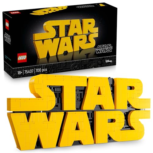 Lego Star Wars 75407 Logo Star Wars In Mattoncini - Set Di Costruzioni Per Adulti Fai-Da-Te - Kit Di Modellismo Da Collezione Dalla Cultura Pop - Gadg