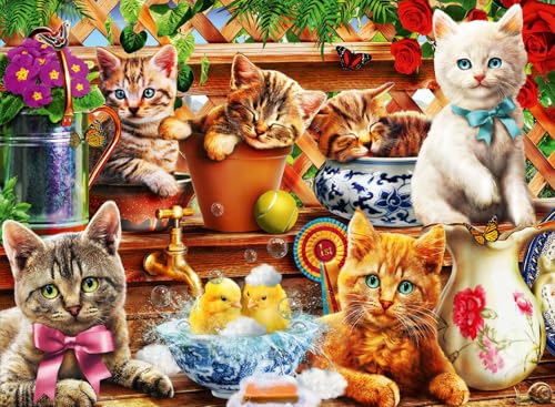 Bluebird Puzzle Kittens In The Potting Shed – 3000 Pezzi