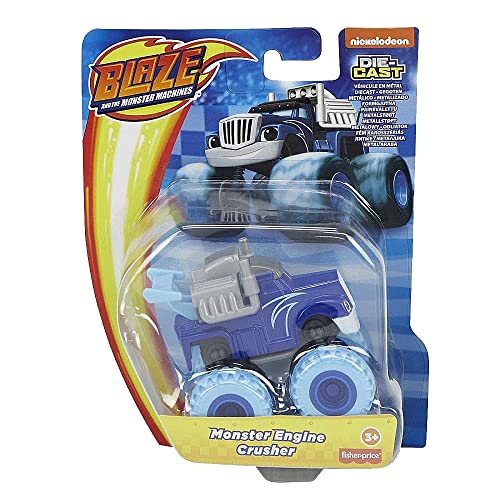 Blaze The Monster Machines - Gwx78 - Veicolo In Metallo - Monster Engine Crusher