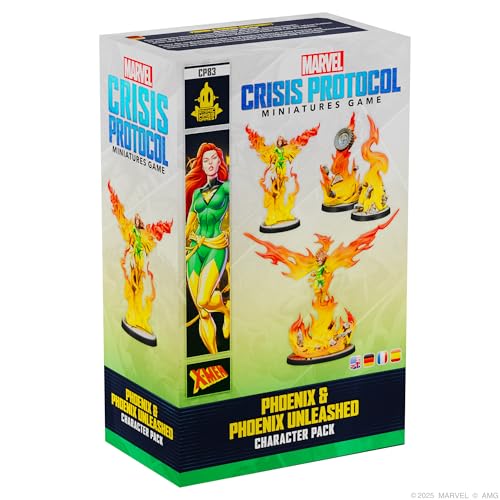 Asmodee | Marvel Crisis Protocol - Phoenix & Phoenix Unleashed | Gioco Di Miniature Da Tavolo | Età 14+ Anni | 2 Giocatori | Tempo Di Gioco: Oltre 90 