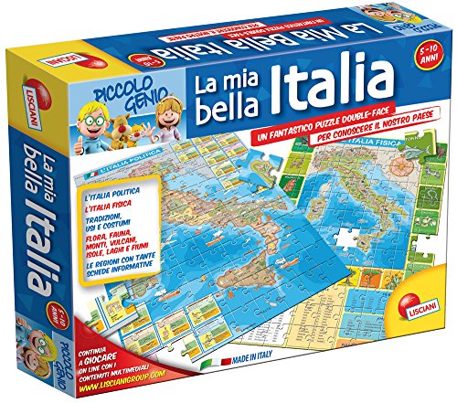 Lisciani Giochi- Liscianigiochi 43873-Piccolo Genio Geopuzzle, La Mia Bella Italia, 43873