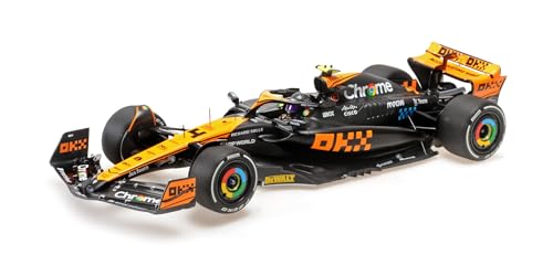 Minichamps 537233404 Mclar Mcl60 Lando Norris 2Nd Place Singapore Gp 2023 - Scala 1/18 - Modellino Auto