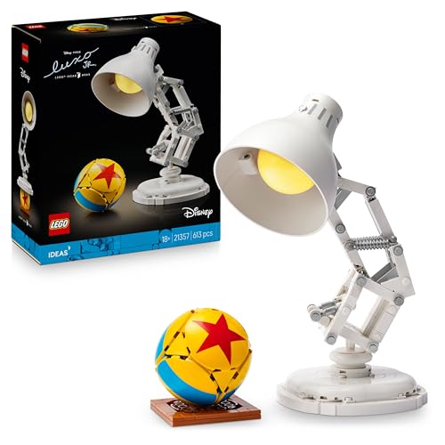 Lego Ideas Disney Pixar Luxo Jr. - Set Con Lampada Da Costruire Per Adulti - Gadget Cinematografico Con Riferimenti Ai Film - Decorazione Per La Casa 
