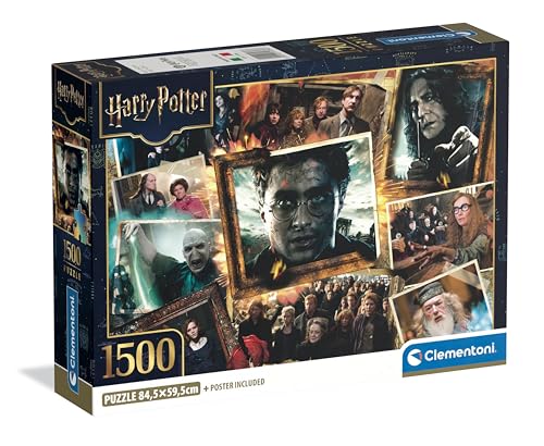 Clementoni - Puzzle 1500 Pezzi Per Adulti E Ragazzi, Special Series, Tema Harry Potter, Compact Box Con Poster Incluso, Idea Regalo Uomo E Donna, Made