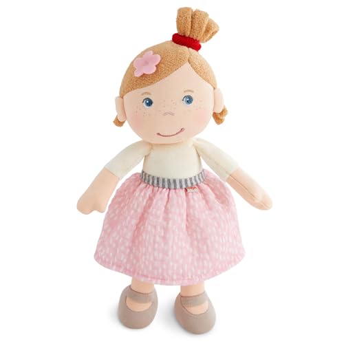 Haba Bambola Di Peluche Lara – Bambola Di Stoffa Morbida 25 Cm, Per Neonati E Bambini – Senza Velcro O Cuciture Fastidiose, Ideale Per I Bambini Dai 6