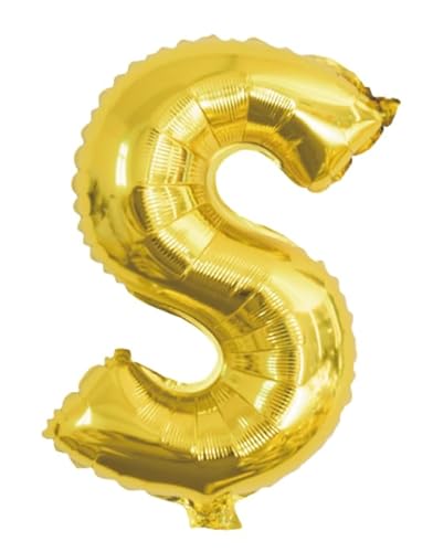 Palloncino Lettera S Oro Metal 70Cm