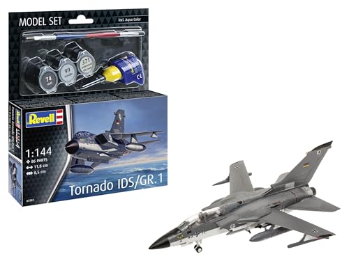 Revell 63783 - Set Di Modellini Panavia Tornado Ids/Gr.1, Scala 1:144, Non Costruito/Non Verniciato, In Plastica, Con Accessori