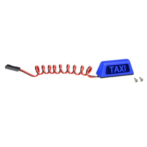 Giwnhvx Taxi Luce Da Tetto Per Auto Universale Per Rc Auto 1/10 Rv 1/8 Veicolo Da Arrampicata Fuoristrada Diy Retrofit Rc Auto R160 Blu