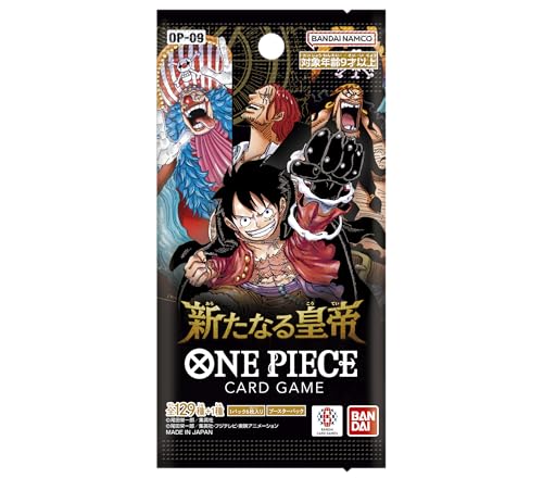 Bandai Op-09 One Piece The New Emperor Card Game, Box Packaging, 6 Card Per Pack X 24 Confezioni Carte Collezionabili Nuove Originali