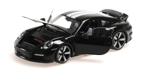 Minichamps 110069200 Porsch. 911 (992) Sport Classic Black 2022 - Scala 1/18 - Auto In Miniatura Da Collezione